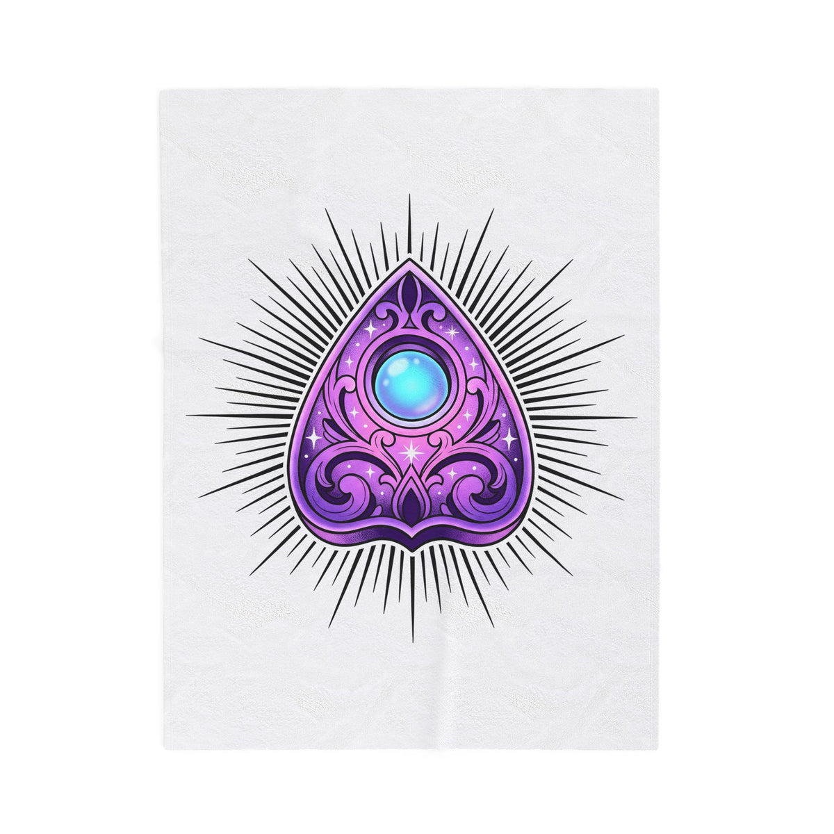 Magic Planchette Blanket Boho Chic Zodiac Gift Women Mystical Blanket Ouija Board Blanket Bohemian Fan Spiritual Blanket Astrology Graphic Trippy