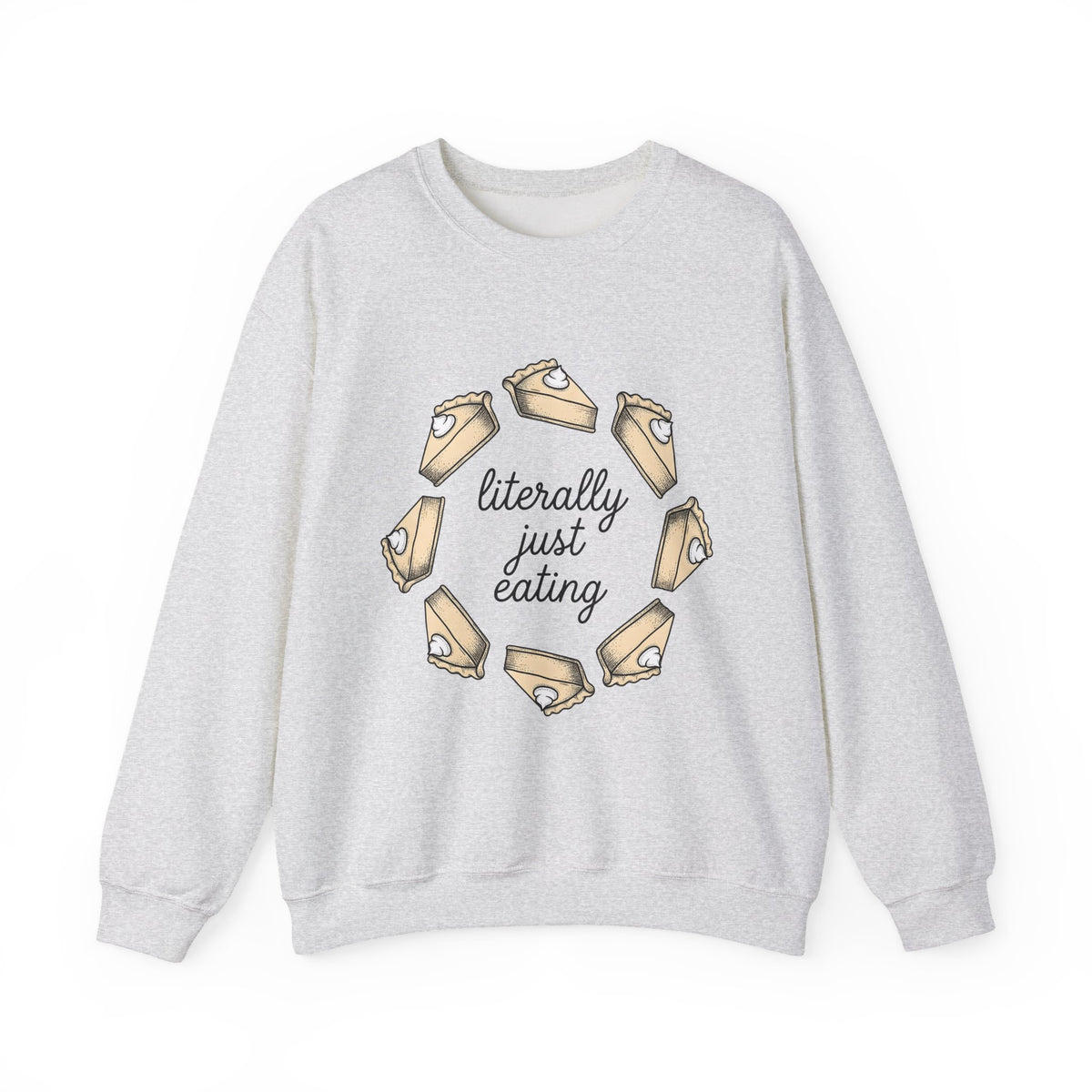 Pie Pieces Holiday Cuisine Gift Sketch Pastry Christmas Fan Hand Drawn Food Retro Cream Sweatshirt