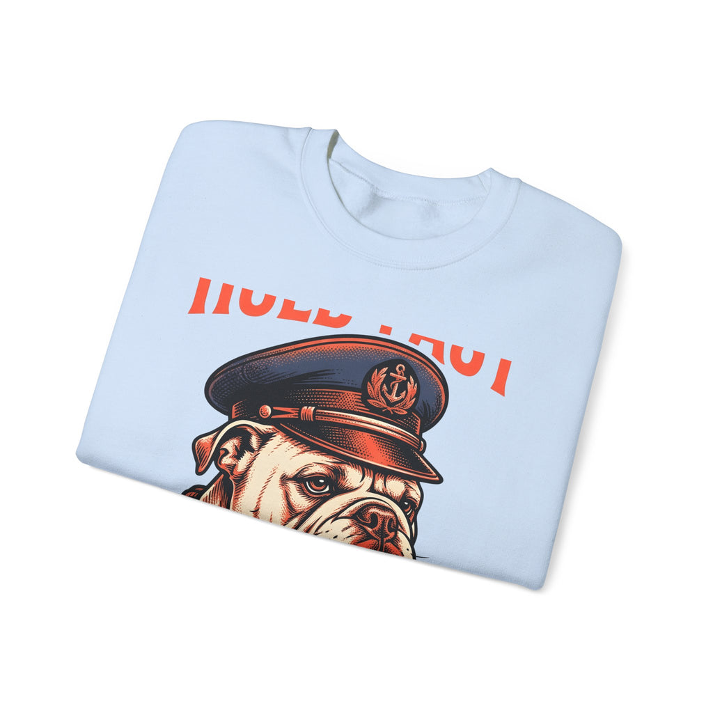 Bulldog Sailor Sweatshirt Dog Ocean Gift Women Classic Sweatshirt Bulldog Sweatshirt Dog Fan Vintage Sweatshirt Marine Graphic Line Art Ship Anchor Sweatshirt