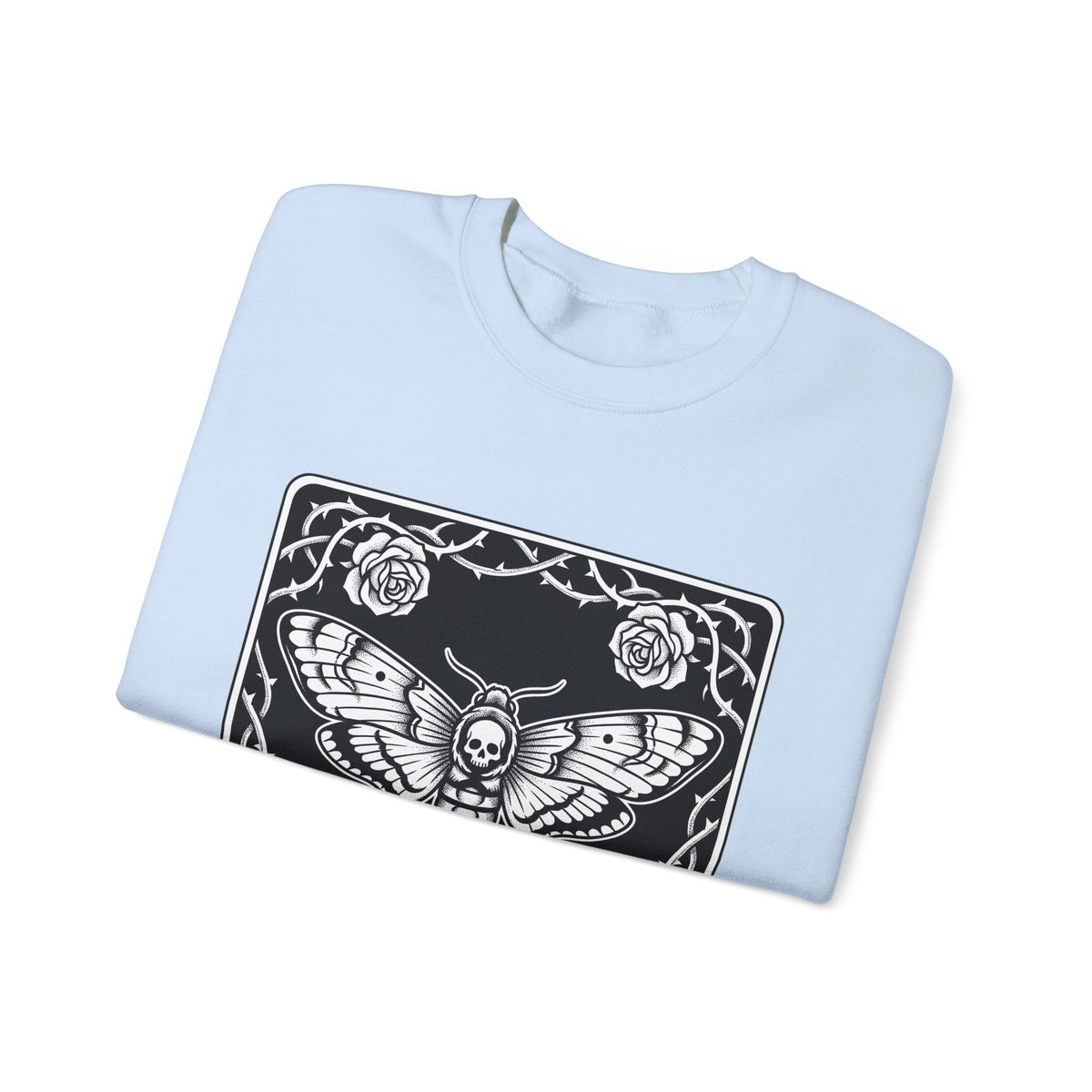 Skull Butterfly Sweatshirt Gothic Magic Gift Women Traditional Tattoo Sweatshirt Sugar Skull Sweatshirt Darkwave Fan Tattooed Sweatshirt Mystic Graphic Horror