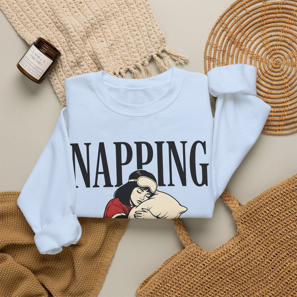 Girl Sweatshirt Sweatshirt Funny Sleep Gift Women Comic Sweatshirt Plushie Sweatshirt Humor Fan Cartoon Sweatshirt Slumber Graphic Retro Alarm Clock Sweatshirt