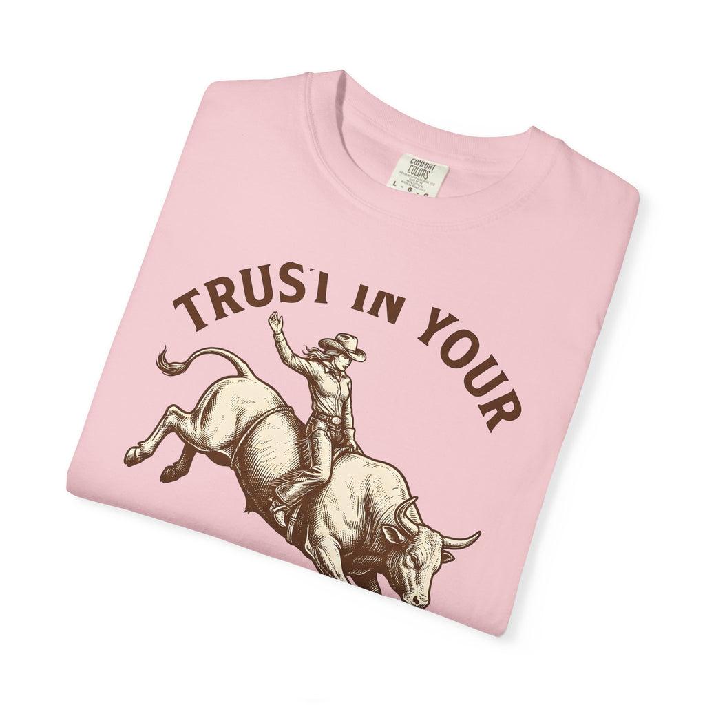 Cowgirl Rodeo T-Shirt Cowgirl Western Wear Gift Women Hand Drawn T-Shirt Rodeo T-Shirt Cowboy Fan Illustrated T-Shirt Country Graphic Sketch Rodeo