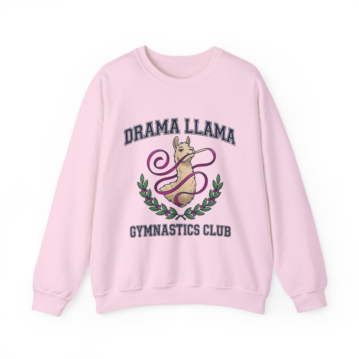 Alpaca Ribbon Gymnastics Sweatshirt Gymnastics Wildlife Gift Women Animated Sweatshirt Gymnast Sweatshirt Gymnastics Enthusiast Cartoon Sweatshirt Animal