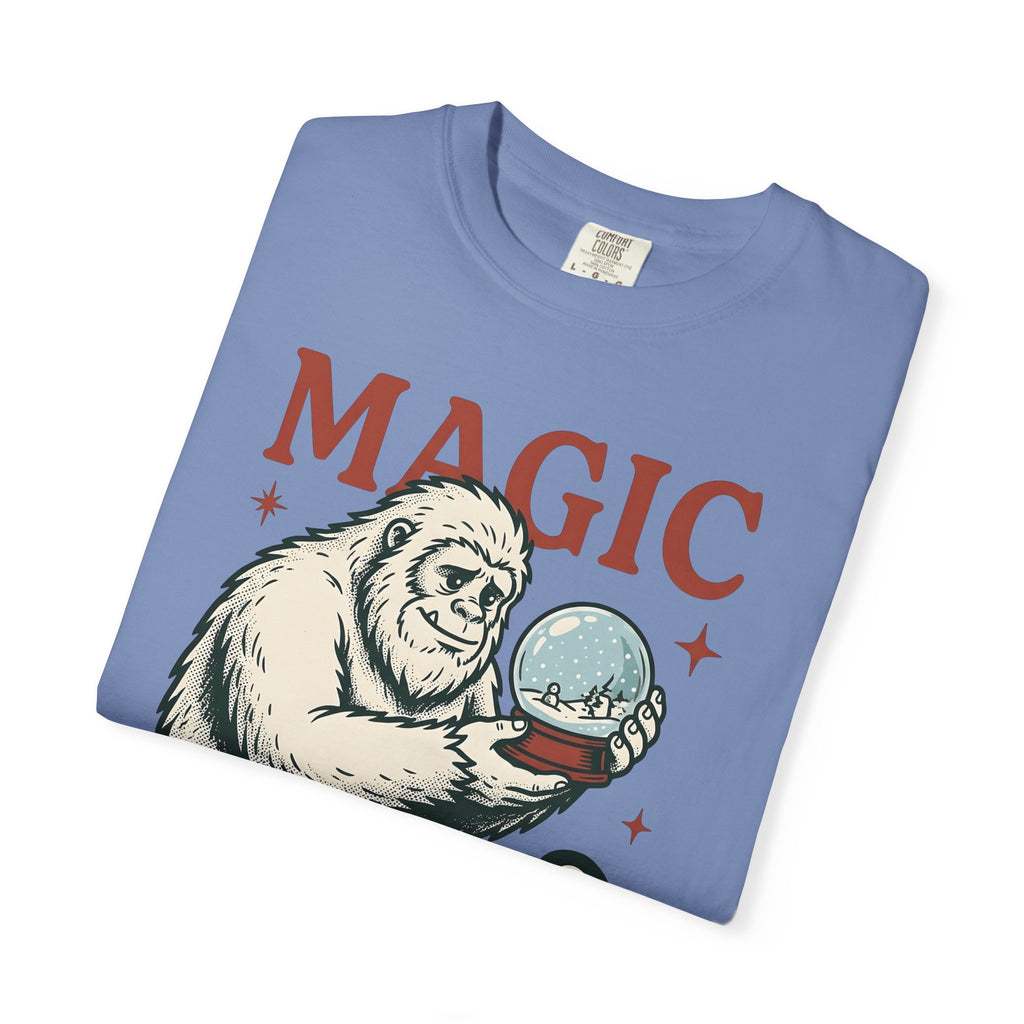 Sasquatch Penguin T-Shirt Christmas Frost Gift Women Antique T-Shirt Bigfoot T-Shirt Xmas Fan Vintage T-Shirt Frosty Graphic Throwback Snow Ball