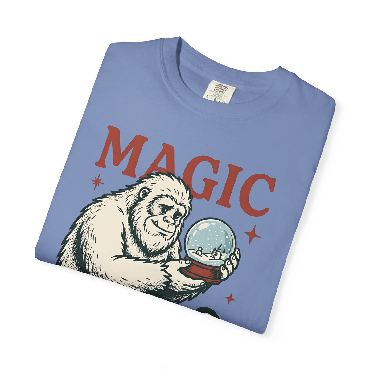 Sasquatch Penguin T-Shirt Christmas Frost Gift Women Antique T-Shirt Bigfoot T-Shirt Xmas Fan Vintage T-Shirt Frosty Graphic Throwback Snow Ball