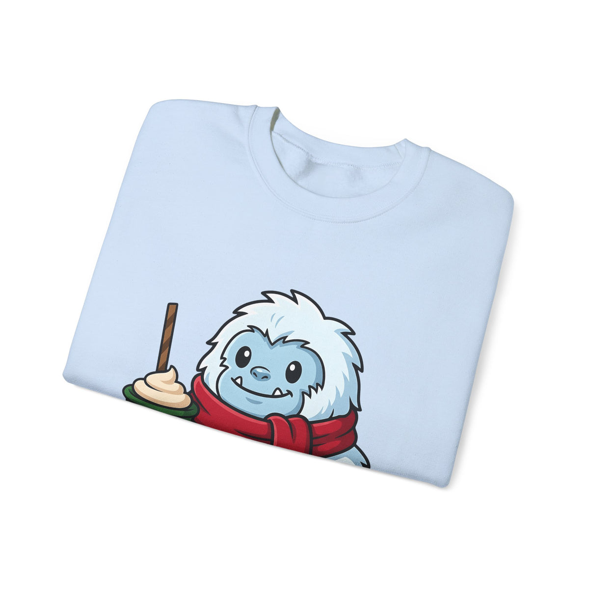 Abominable Snowman Christmas Holiday Gift Comic Yeti Xmas Fan Cartoon Holiday Chibi Sweatshirt