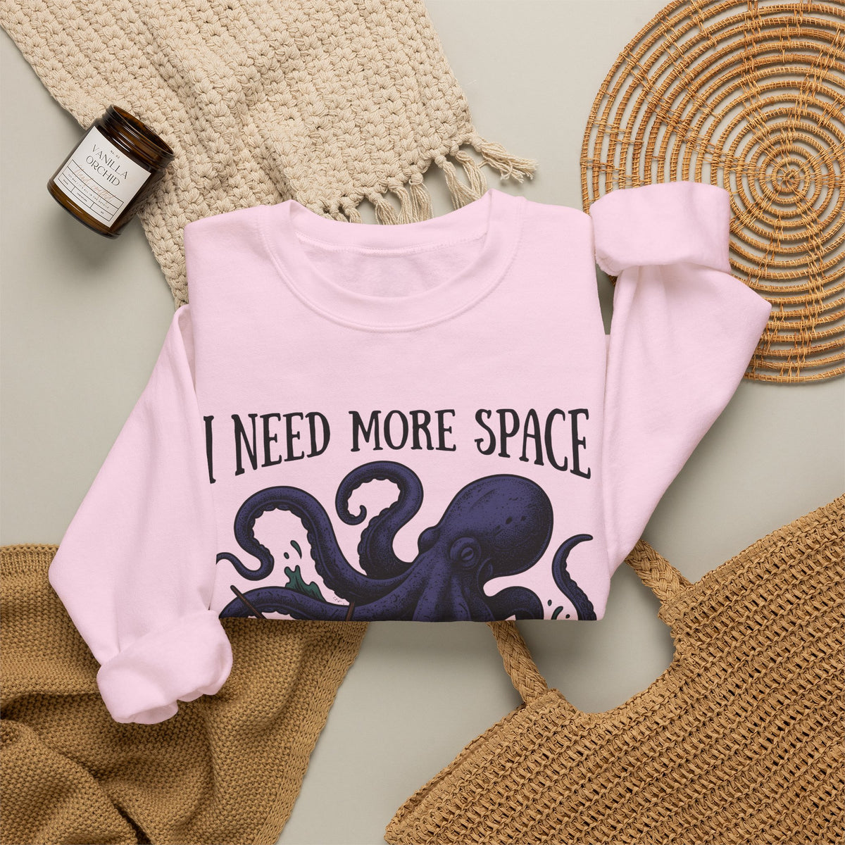 Octopus Ship Sweatshirt Funny Nautical Gift Women Vintage Sweatshirt Kraken Sweatshirt Humor Fan Retro Sweatshirt Maritime Graphic Hand Drawn Ocean Sweatshirt