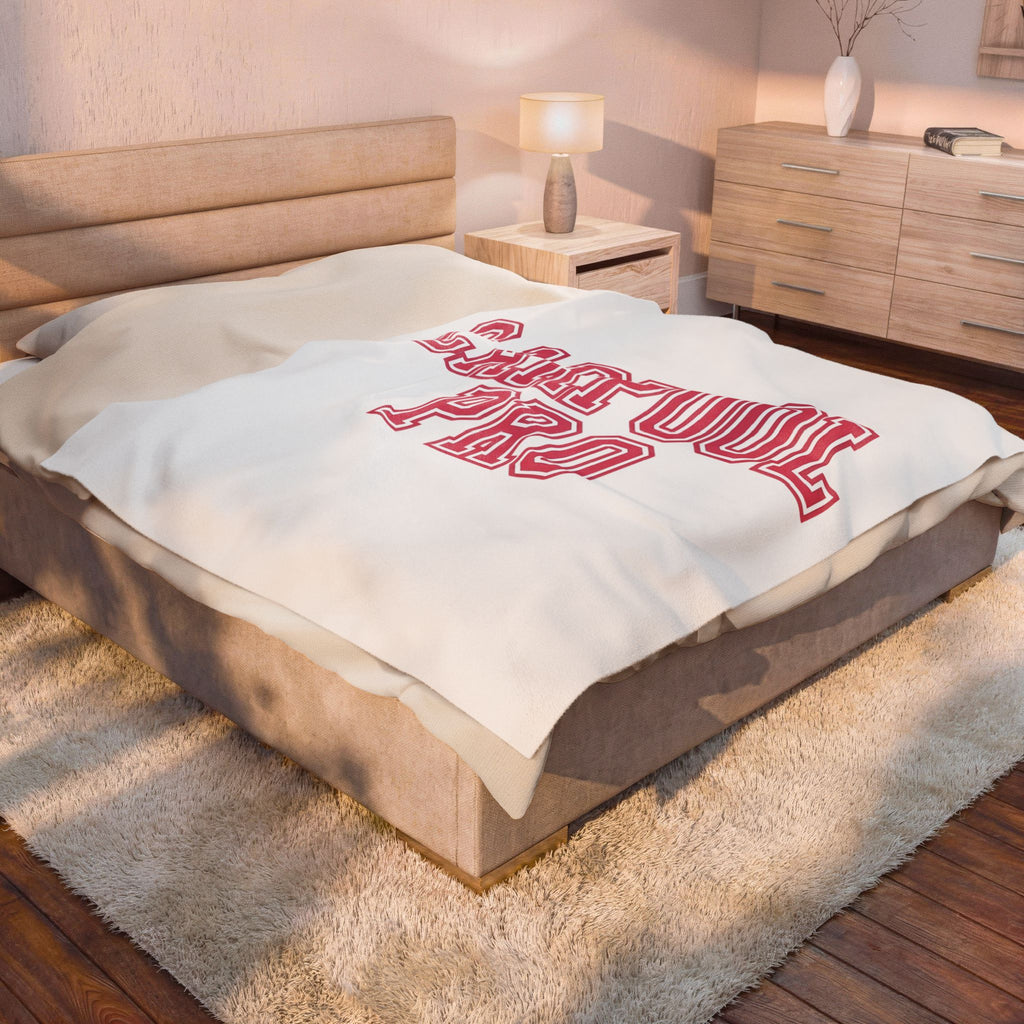 Varsity Text Moms Parenting Gift Bold Lettering Motherhood Fan Typography Parenting Retro School Blanket