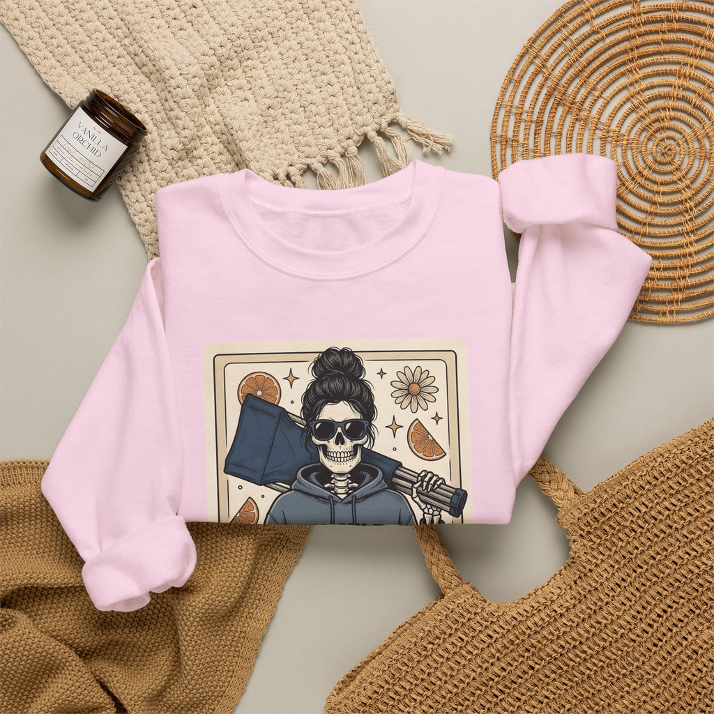 Skull Mom Sweatshirt Moms Athletics Gift Women Traditional Tattoo Sweatshirt Sugar Skull Sweatshirt Mother Enthusiast Tattooed Sweatshirt Sports Graphic