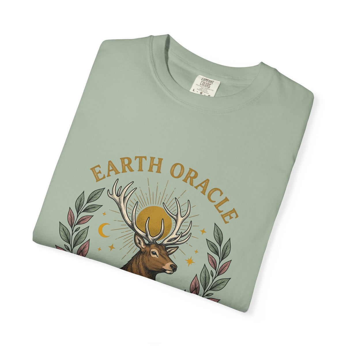 Stag Sunrise T-Shirt Boho Chic Outdoors Gift Women Tribal T-Shirt Deer T-Shirt Bohemian Fan Primitive T-Shirt Wilderness Graphic Retro Toadstools