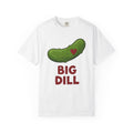 Pickle Illustration T-Shirt Funny Gastronomy Gift Women Doodle T-Shirt Dill T-Shirt Humor Fan Cartoon T-Shirt Food Graphic Outline Heart Shape