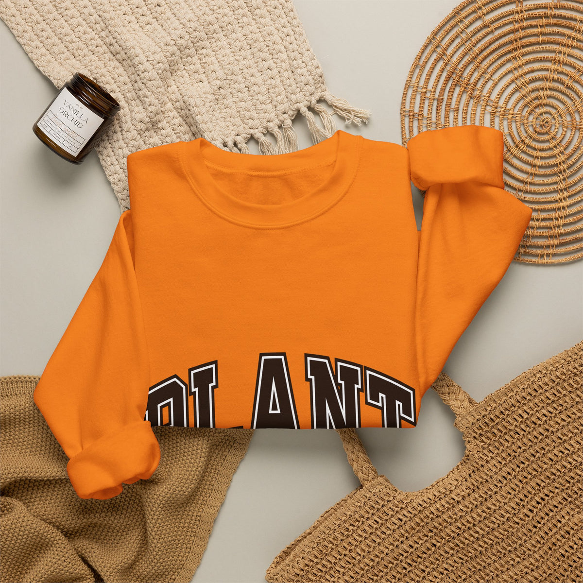 College Font Text Sweatshirt Mom Gardening Gift Women Bold Sweatshirt Typography Sweatshirt Motherhood Fan Typography Sweatshirt Gardener Graphic Vintage