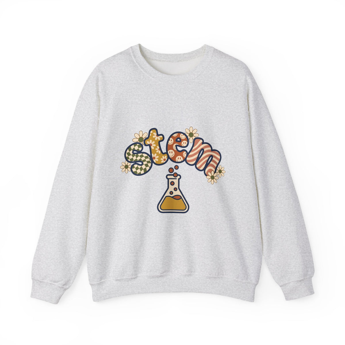 Chemistry Bottle Stem Biology Gift Cartoon Laboratory Flask Science Enthusiast Lab Sweatshirt