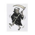 Reaper Skull Blanket Halloween Cranium Gift Women Animated Blanket Grim Reaper Blanket Horror Fan Death Skull Graphic Blanket Old School Sickle