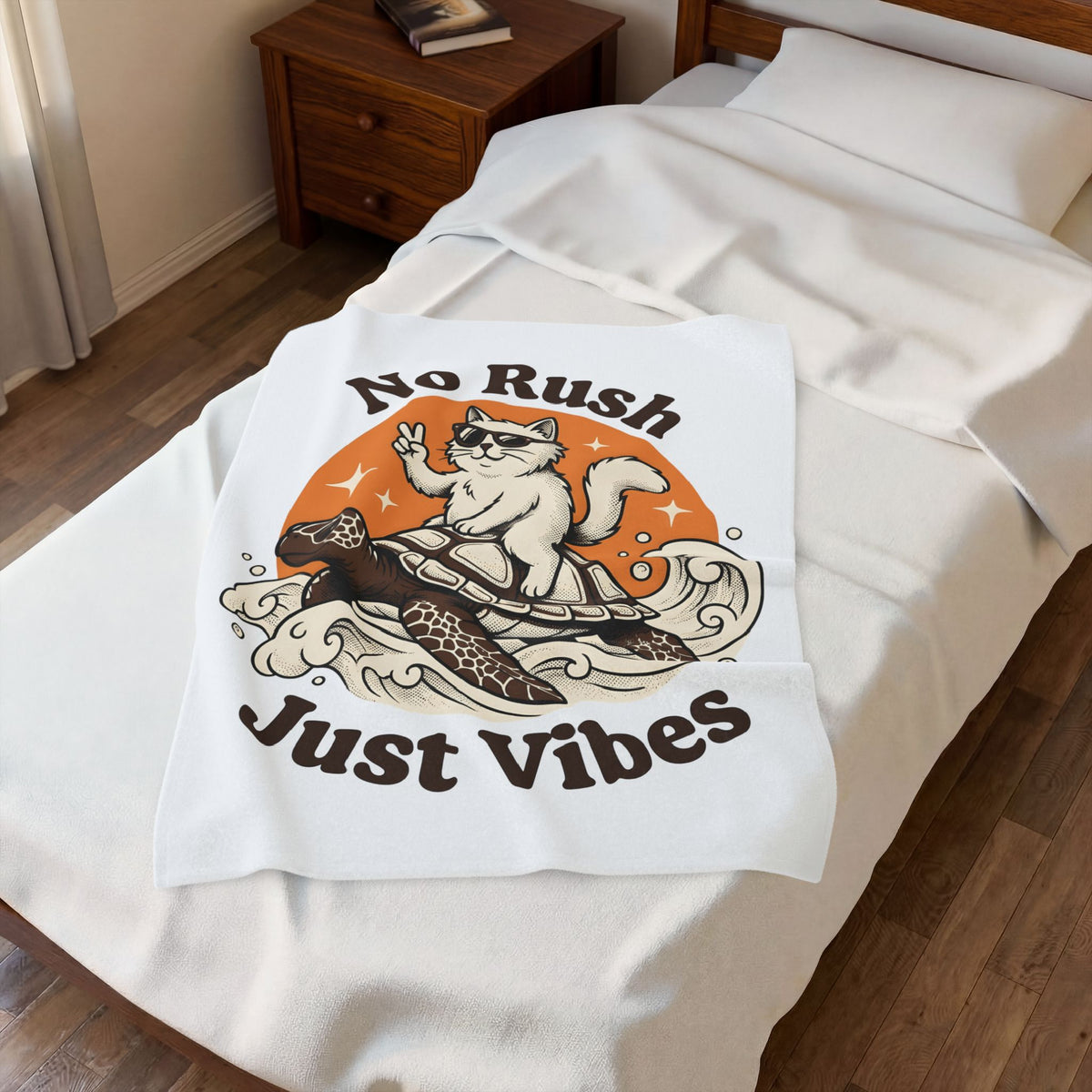 Cat Turtle Blanket Cat Beach Gift Women Retro Blanket Kitten Blanket Cat Fan Vintage Blanket Coastal Graphic Hand Drawn Sunglasses Blanket