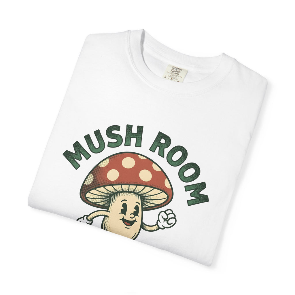 Funny Mushroom T-Shirt Funny Outdoors Gift Women Classic T-Shirt Toadstool T-Shirt Humor Fan Vintage T-Shirt Camping Graphic Hand Drawn Smiley Face