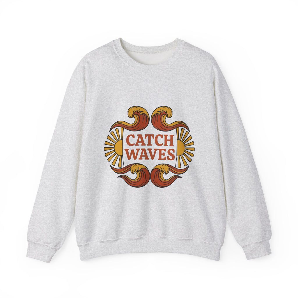 Sea Surf Sweatshirt Surfing Sands Gift Women Classic Sweatshirt Wave Sweatshirt Surfer Fan Beach Sweatshirt Coastal Graphic Heritage Daylight Sweatshirt