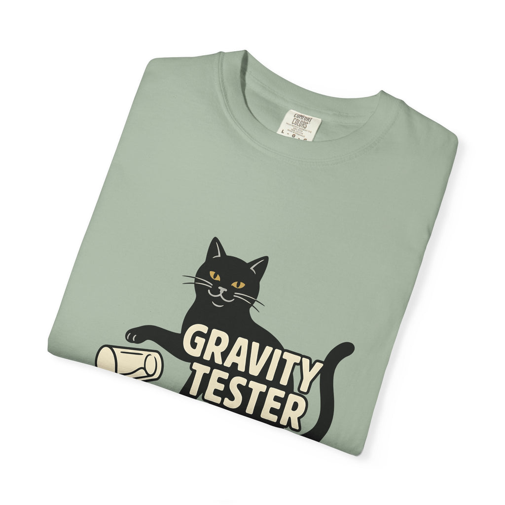 Black Cat Cat Humor Gift Cartoon Kitty Feline Fan Comic Retro Spilled Glass T-Shirt