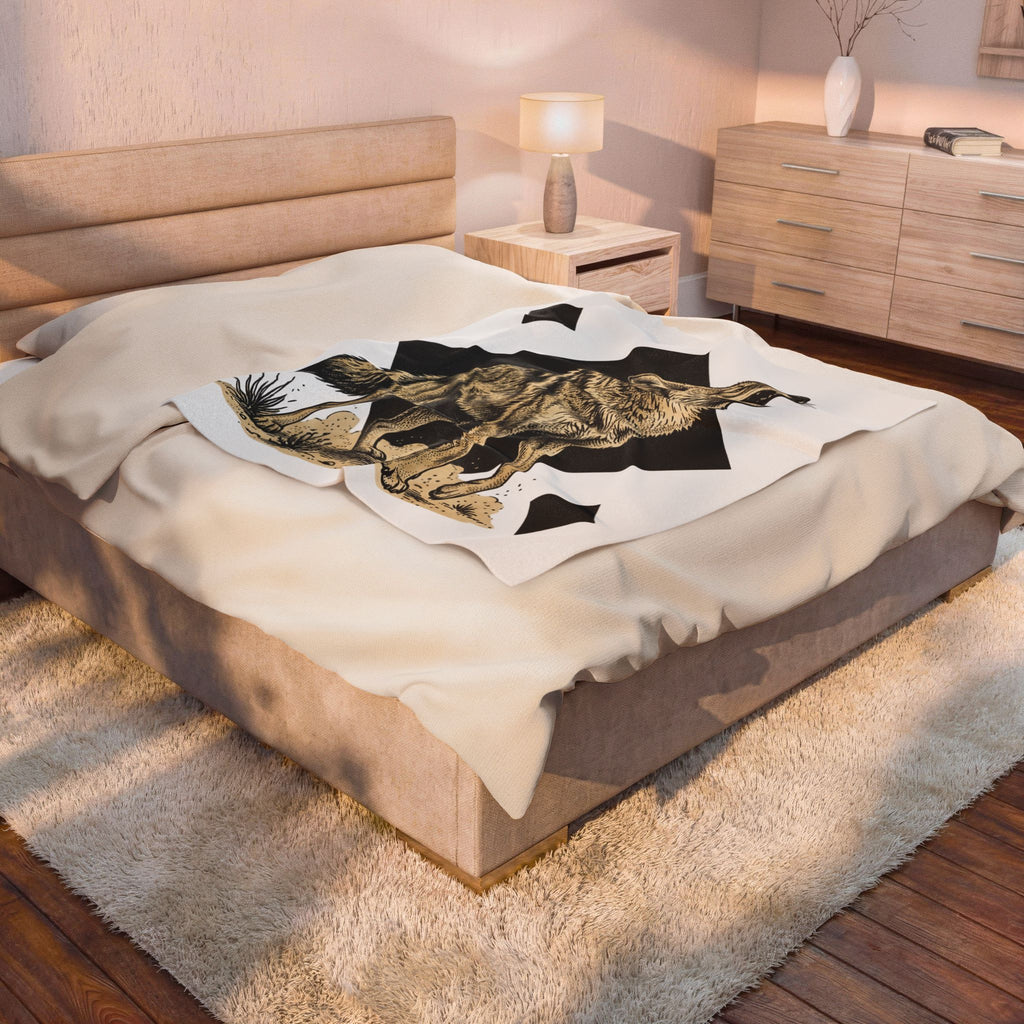 Howling Wolf Blanket Wolf Pets Gift Women Sketch Blanket Gray Wolf Blanket Wolf Fan Canine Graphic Blanket Hand Drawn Shape Blanket