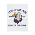 Bald Eagle Blanket America Patriotism Gift Women Line Art Blanket Eagle Blanket American Enthusiast Illustration Graphic Cartoon Patriotic Graphic
