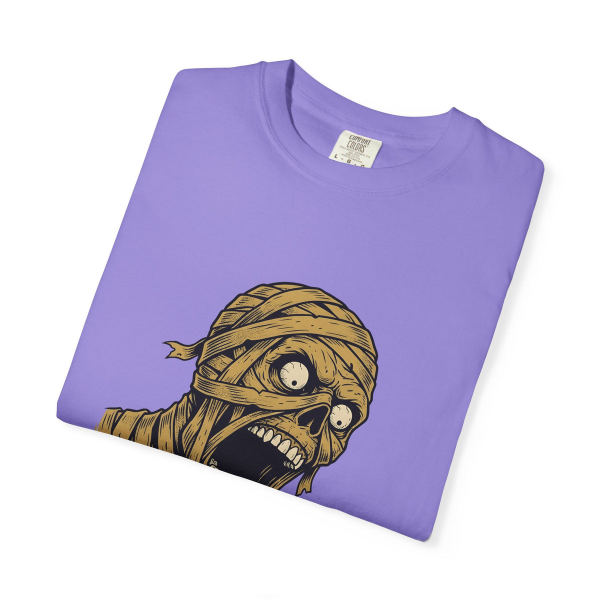 Mummy Skull T-Shirt Halloween Ghost Gift Women Creepy T-Shirt Skull T-Shirt Horror Fan Spooky T-Shirt Specter Graphic Classic Scarab T-Shirt