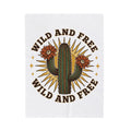 Prickly Pear Blanket Cowgirl Ranch Gift Women Southwestern Blanket Cactus Blanket Rodeo Fan Western Blanket Farm Graphic Sketch Bloom Blanket