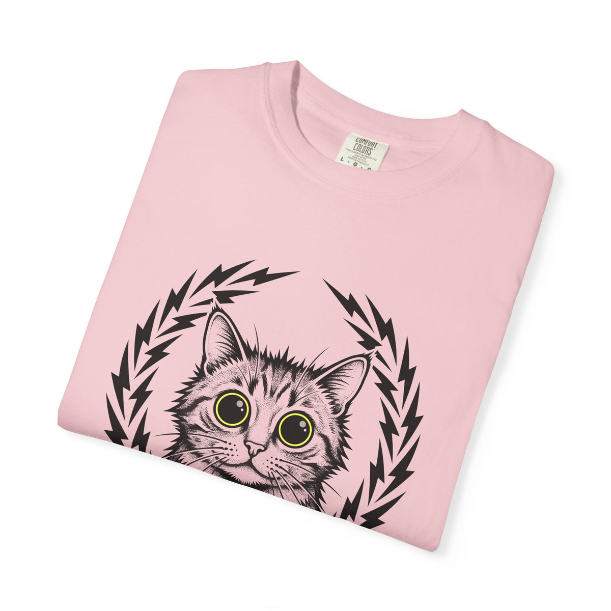 Striped Cat Cat Comedy Gift Modern Tabby Cat Feline Fan Retro Electric T-Shirt