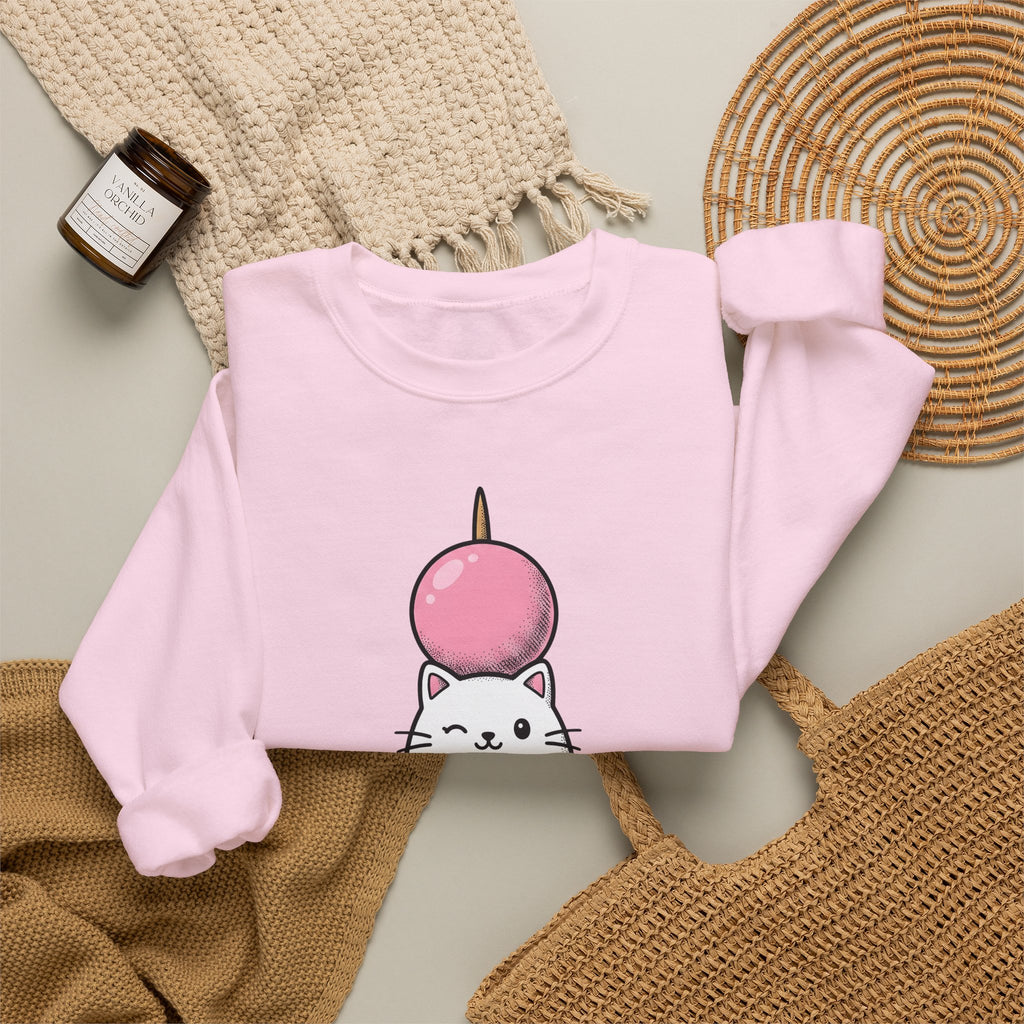 Feline Mochi Cat Snack Gift Adorable Cat Cat Fan Kitty Food Comic Sweet Candy Sweatshirt