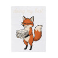 Fox Glasses Blanket Teacher Animal Gift Women Cute Blanket Spectacles Blanket Educator Enthusiast Adorable Blanket Wildlife Graphic Hand Drawn