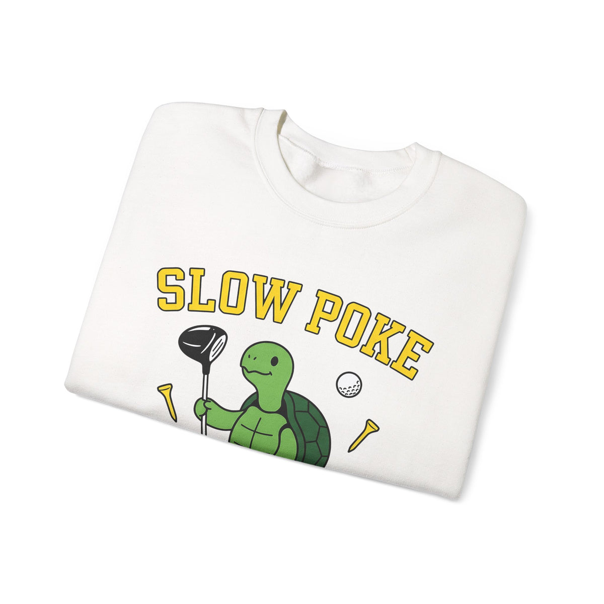 Turtle Golf Sweatshirt Golf Animal Gift Women Cartoon Sweatshirt Golfer Sweatshirt Golfer Fan Toon Sweatshirt Wildlife Graphic Retro Golf Ball Sweatshirt