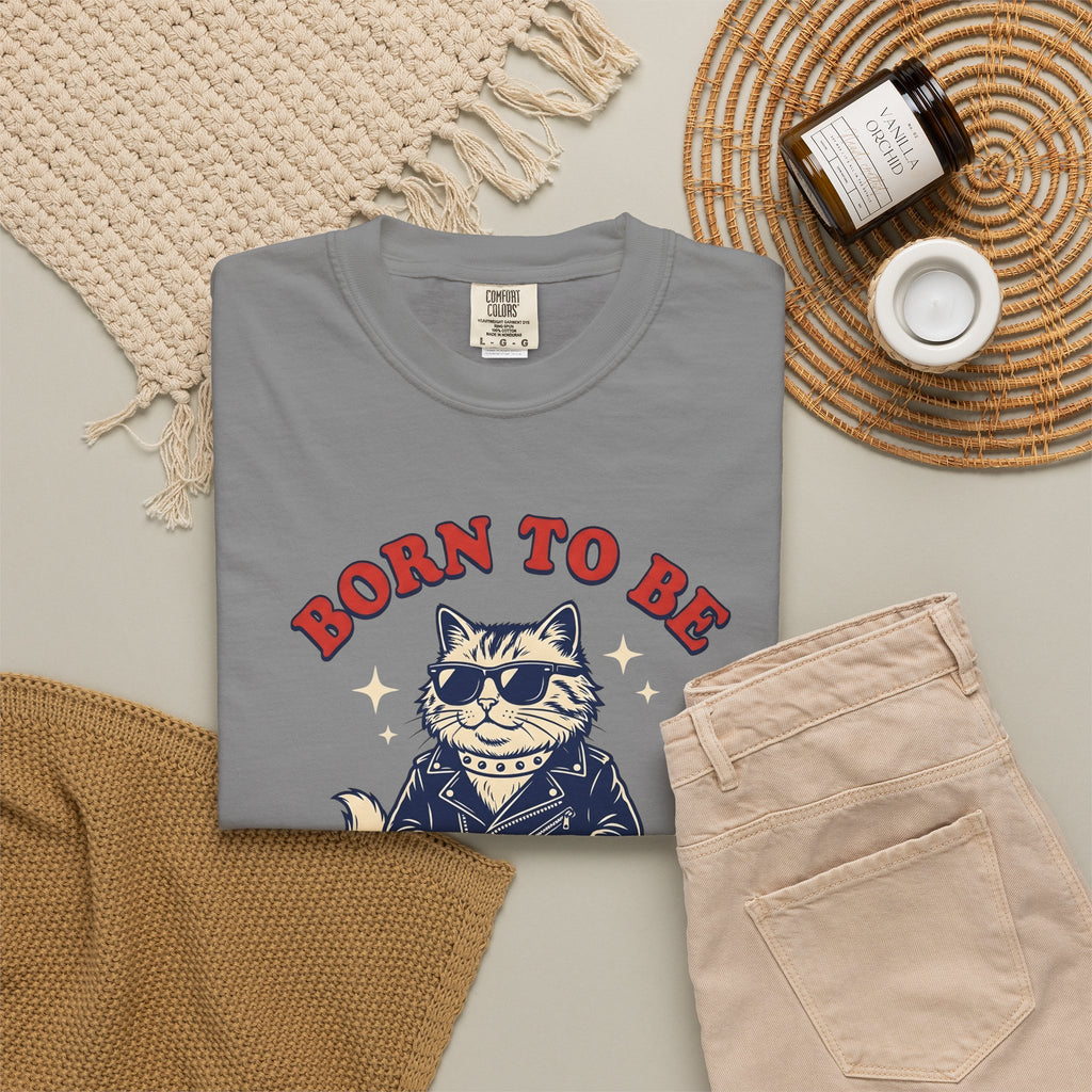 Stylish Cat T-Shirt Cat Fun Gift Women Sketch T-Shirt Kitty T-Shirt Cat Fan Feline T-Shirt Humorous Graphic Line Art Glasses T-Shirt