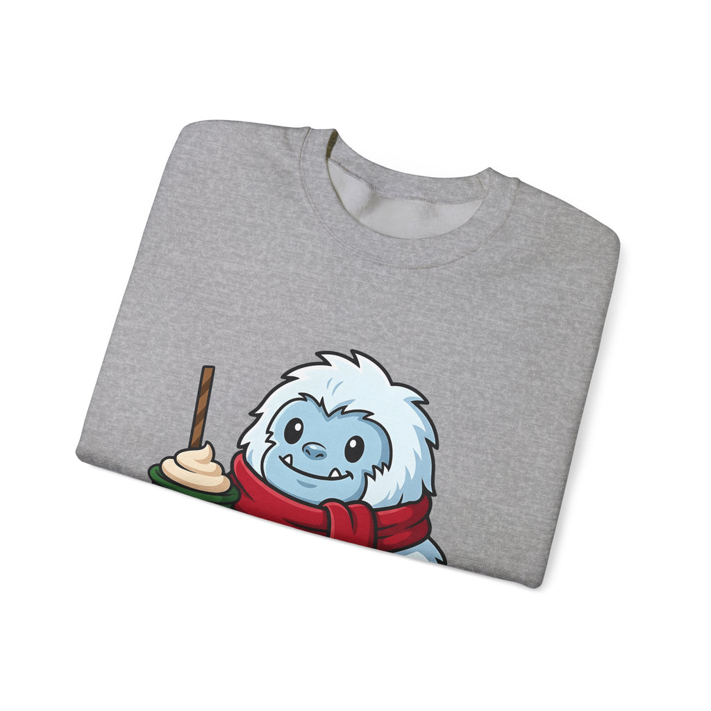 Abominable Snowman Christmas Holiday Gift Comic Yeti Xmas Fan Cartoon Holiday Chibi Sweatshirt