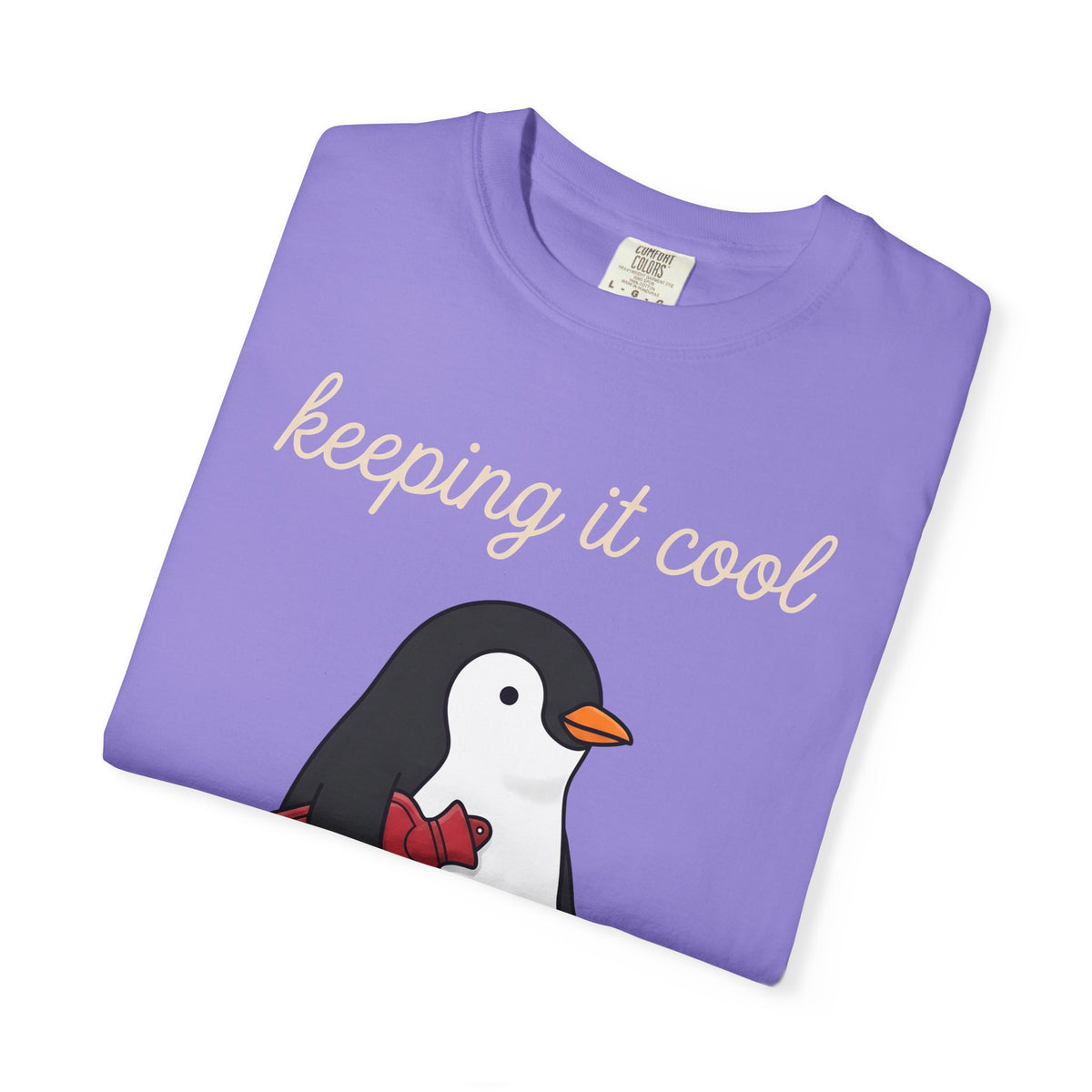 Penguin Nurse T-Shirt Nurse Wildlife Gift Women Comic T-Shirt Penguin T-Shirt Nursing Enthusiast Cartoon T-Shirt Wildlife Graphic Simple