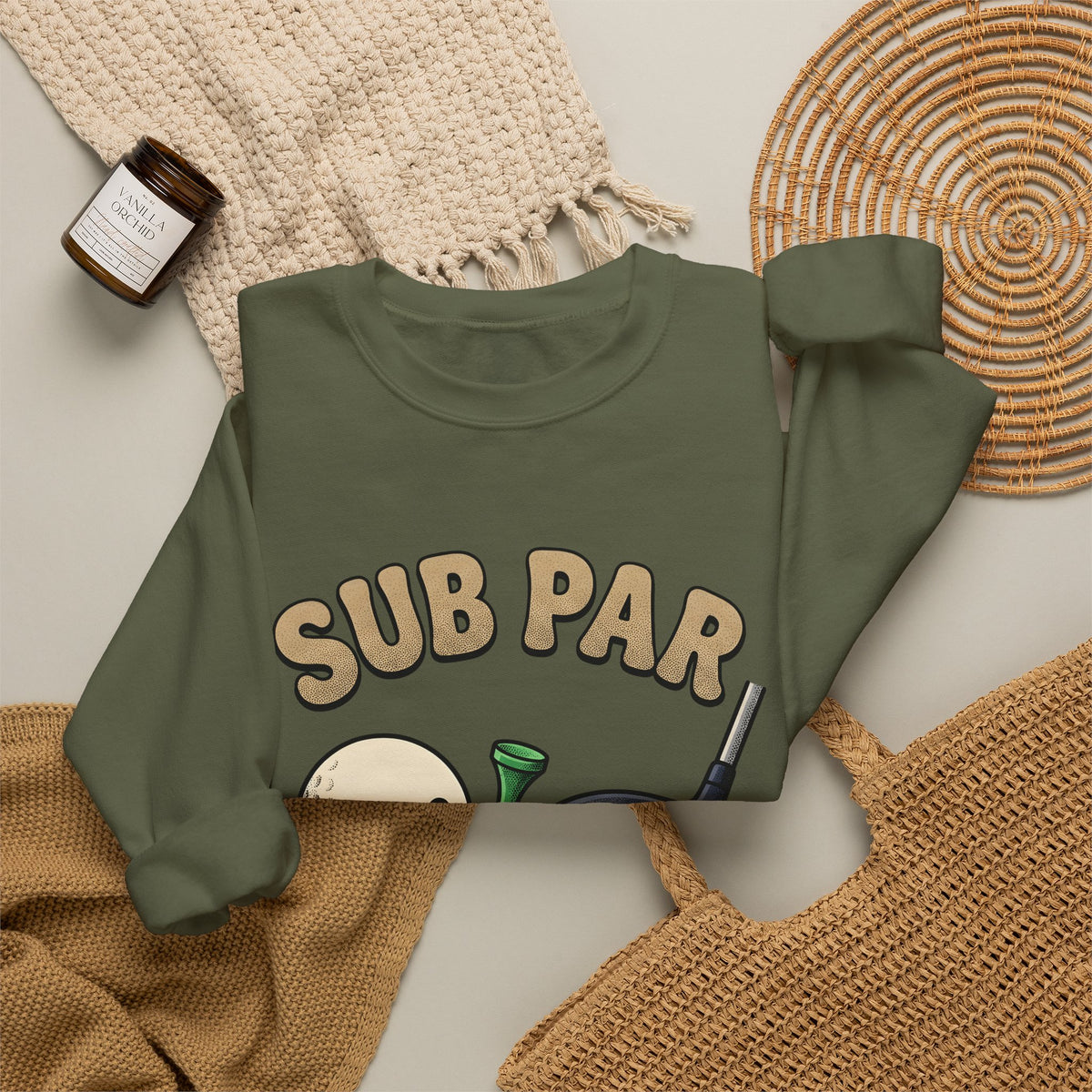 Golf Ball Club Sweatshirt Golf Humor Gift Women Cartoon Sweatshirt Golf Club Sweatshirt Golfer Fan Comic Sweatshirt Funny Graphic Retro Grass Sweatshirt