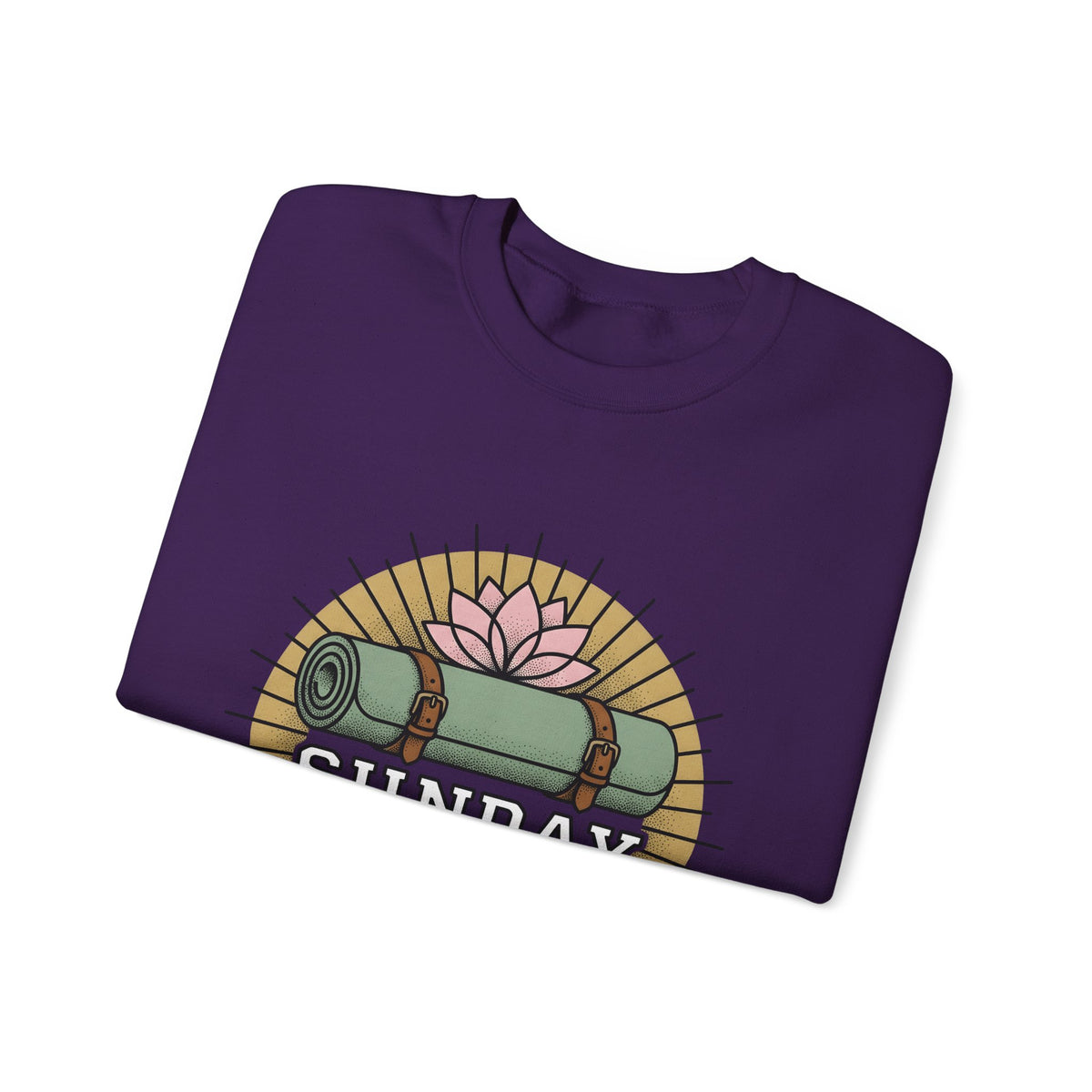Fitness Mat Sweatshirt Pilates Lifestyle Gift Women Ethnic Sweatshirt Yoga Mat Sweatshirt Pilates Enthusiast Tribal Sweatshirt Wellness Graphic Classic Sacred