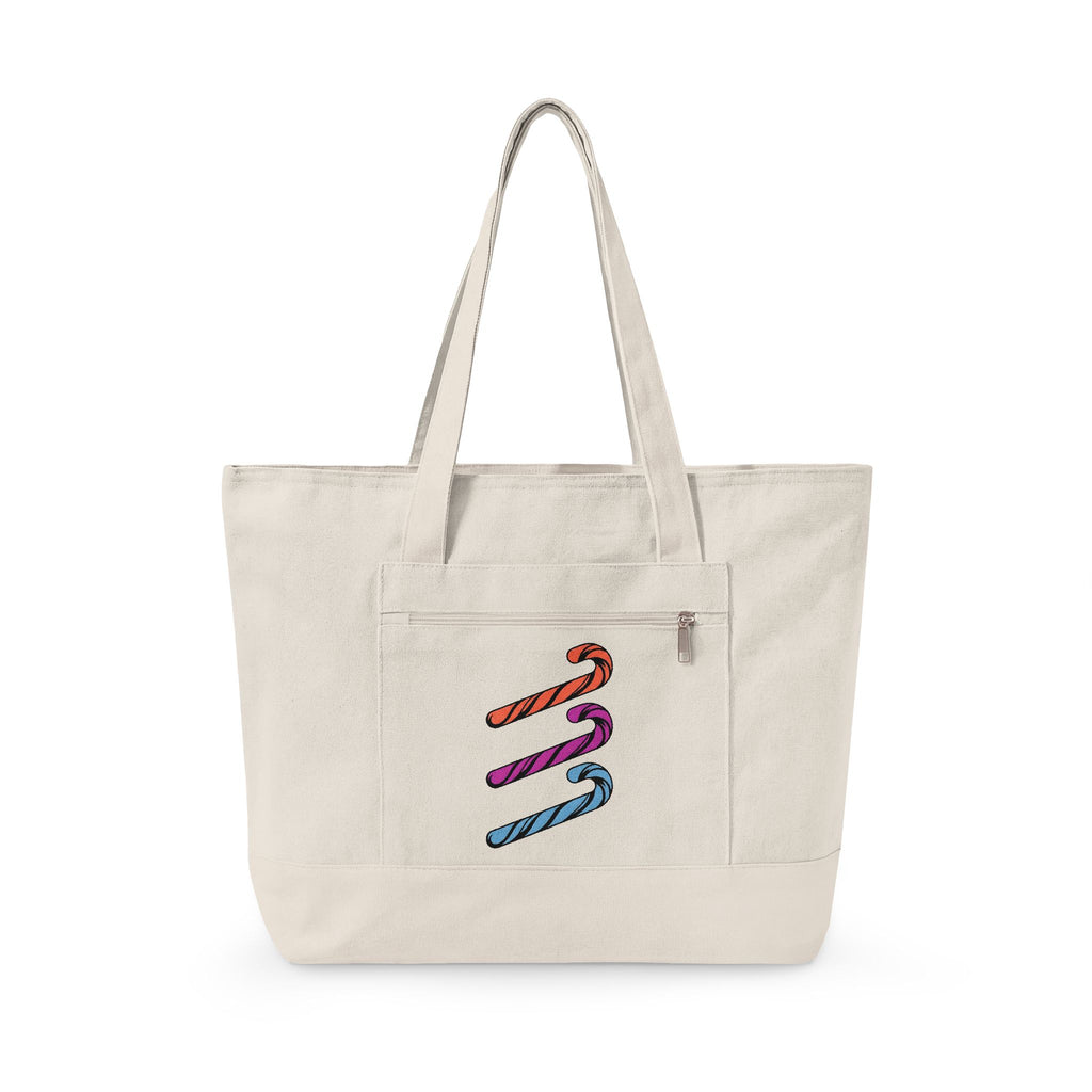 Holiday Candy Tote Bag Christmas Confectionery Gift Women Flat Design Tote Bag Candy Tote Bag Christmas Fan Minimalist Tote Bag Sweets Graphic Clean