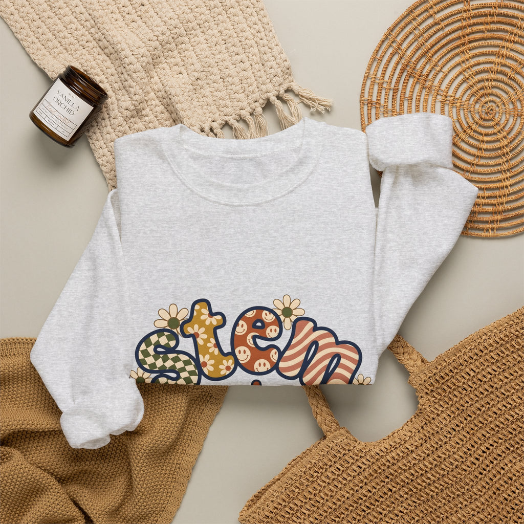 Chemistry Bottle Stem Biology Gift Cartoon Laboratory Flask Science Enthusiast Lab Sweatshirt
