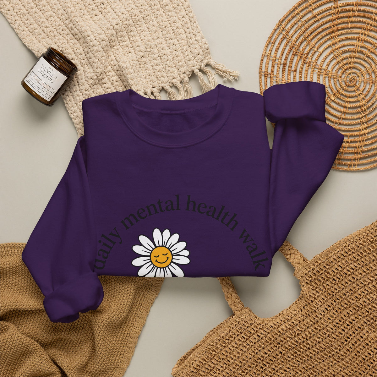 Shoe Flower Sweatshirt Sports Fitness Gift Women Simple Sweatshirt Shoe Flower Sweatshirt Athlete Enthusiast Minimalist Sweatshirt Workout Graphic Sketch Happy