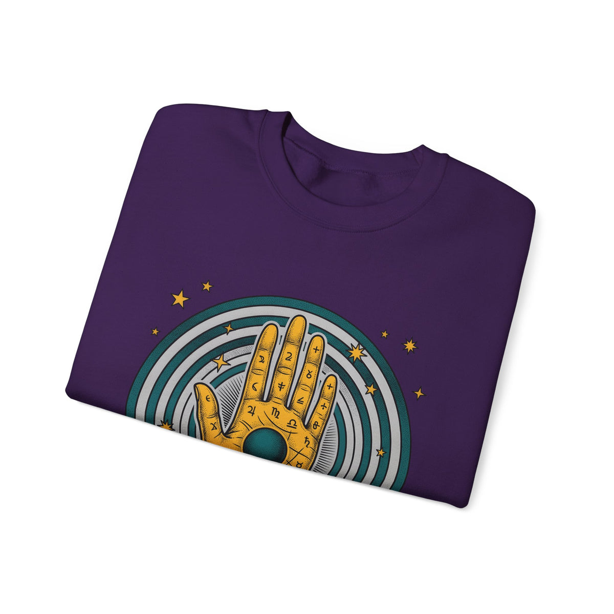 Fortune Hand Sweatshirt Astrology Esoteric Gift Women Ethnic Sweatshirt Palmistry Sweatshirt Zodiac Fan Tribal Sweatshirt Mystical Graphic Classic Astrological