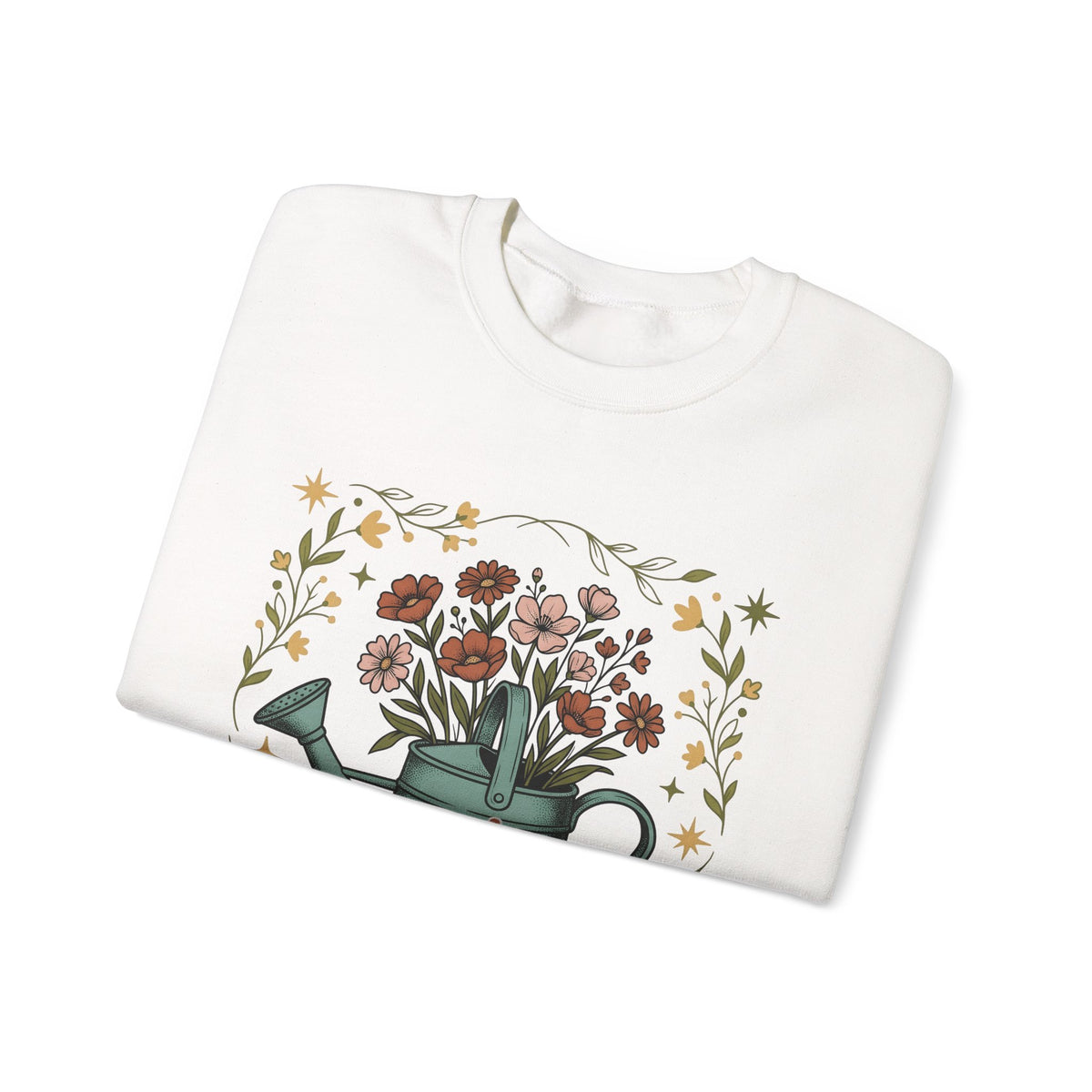 Watering Can Bouquet Sweatshirt Teacher Horticulture Gift Women Line Art Sweatshirt Flower Arrangement Sweatshirt Educator Enthusiast Illustration Design