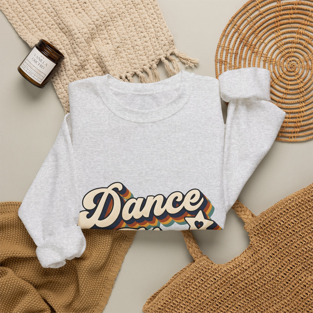 Vintage Lettering Sweatshirt Moms Ballet Gift Women Block Sweatshirt Typography Sweatshirt Motherhood Enthusiast Typography Sweatshirt Dance Graphic Classic