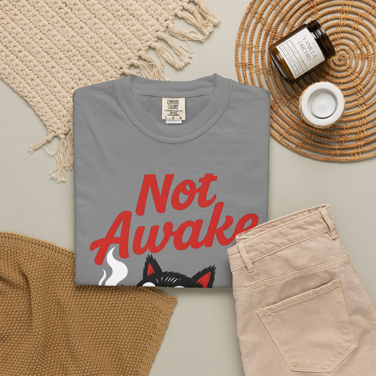Black Cat Coffee Cat Coffee Gift Cartoon Coffee Cat Fan Comic Caffeine Retro Coffee T-Shirt