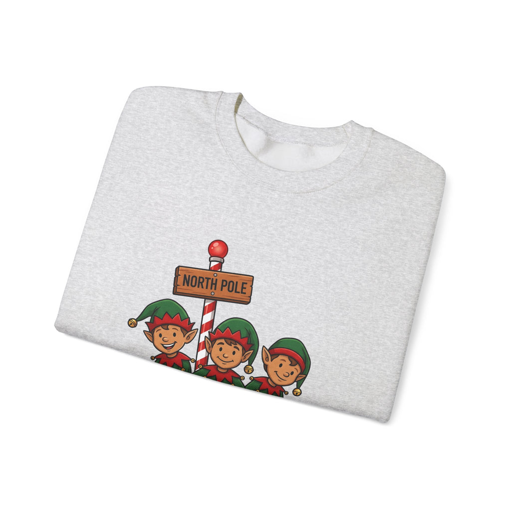Holiday Elves Sweatshirt Christmas Relatives Gift Women Comic Sweatshirt Elf Sweatshirt Christmas Fan Cartoon Sweatshirt Family Graphic Retro Polar Sign Sweatshirt