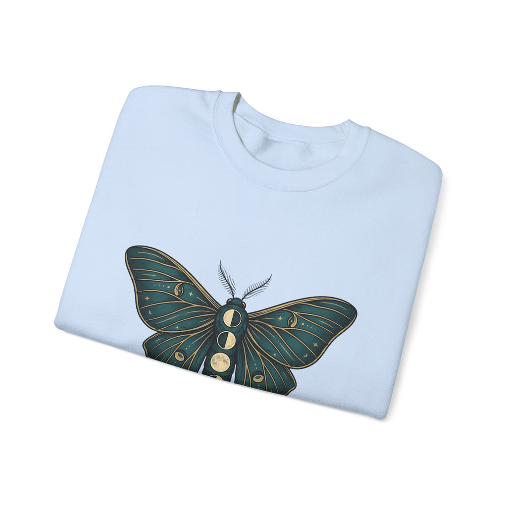 Luna Butterfly Sweatshirt Boho Chic Astrology Gift Women Mystical Sweatshirt Butterfly Sweatshirt Bohemian Enthusiast Magical Sweatshirt Zodiac Graphic Retro