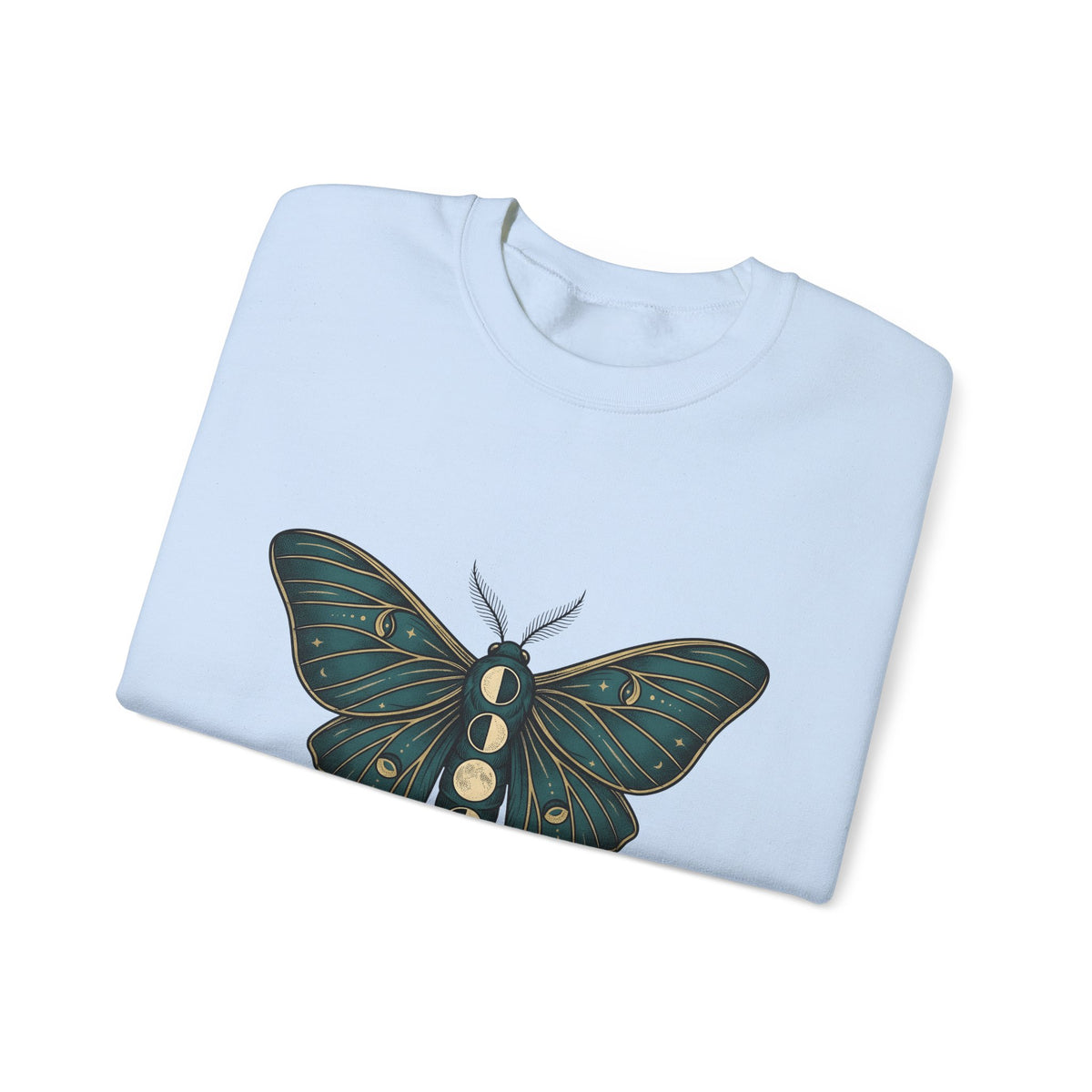 Luna Butterfly Sweatshirt Boho Chic Astrology Gift Women Mystical Sweatshirt Butterfly Sweatshirt Bohemian Enthusiast Magical Sweatshirt Zodiac Graphic Retro