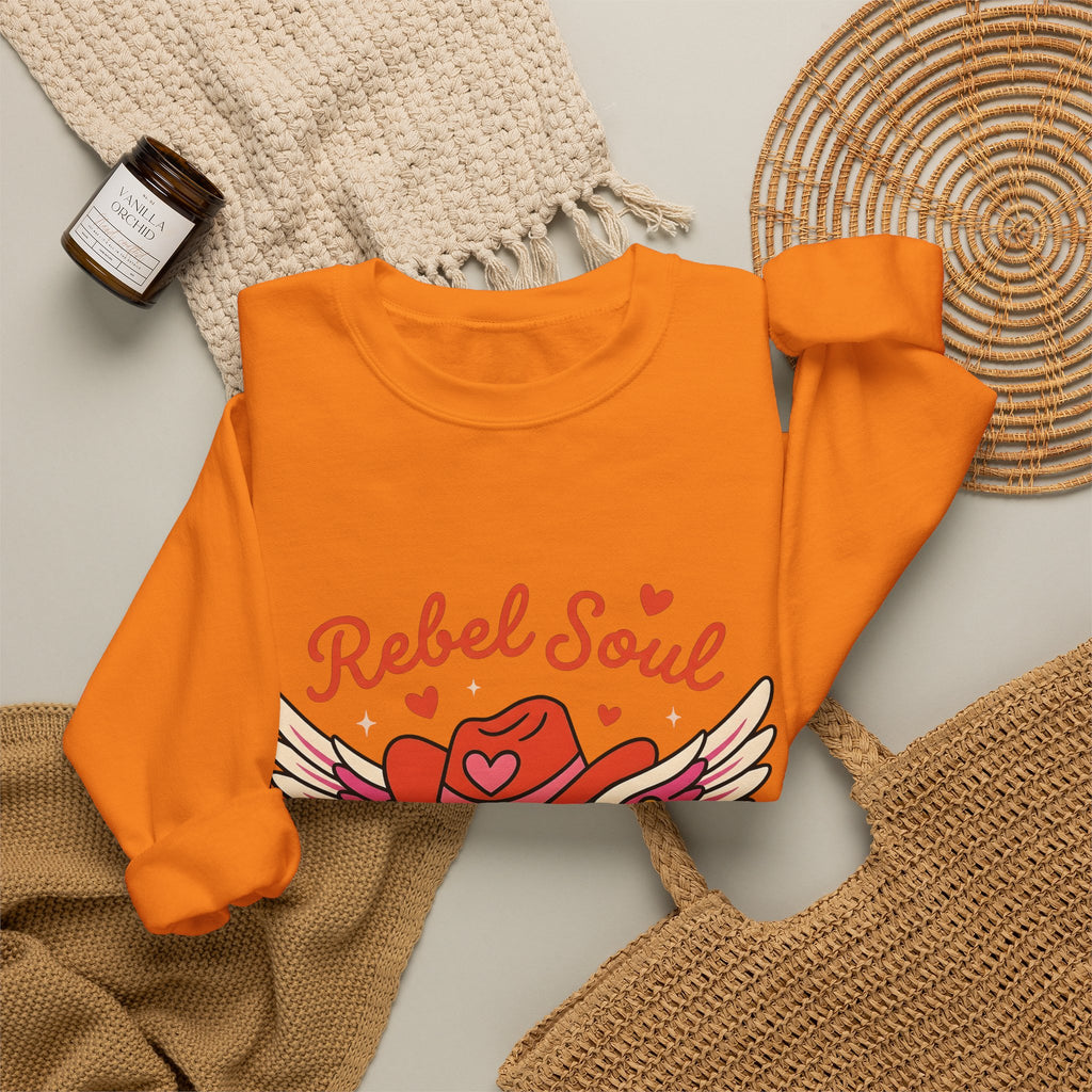 Cowgirl Hat Insignia Sweatshirt Cowgirl Frontier Gift Women Caricature Sweatshirt Hat Badge Sweatshirt Rodeo Fan Cartoon Sweatshirt Pioneer Graphic Old School