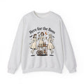 Vintage Ghost Ladies Sweatshirt Halloween Celebration Gift Women Retro Sweatshirt Ghostly Sweatshirt Horror Fan Spooky Sweatshirt Party Graphic Design Graphic
