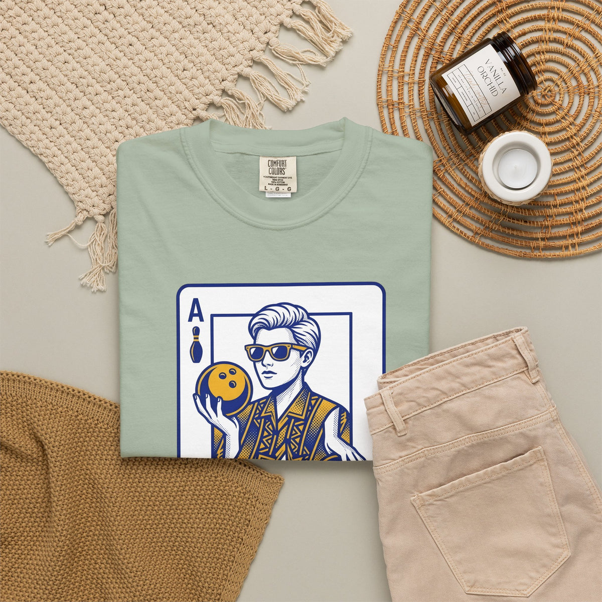 Bowling Pin Card T-Shirt Sports & Activities Recreation Gift Women Minimalist T-Shirt Bowling Scorecard T-Shirt Athlete Fan Simple T-Shirt Leisure