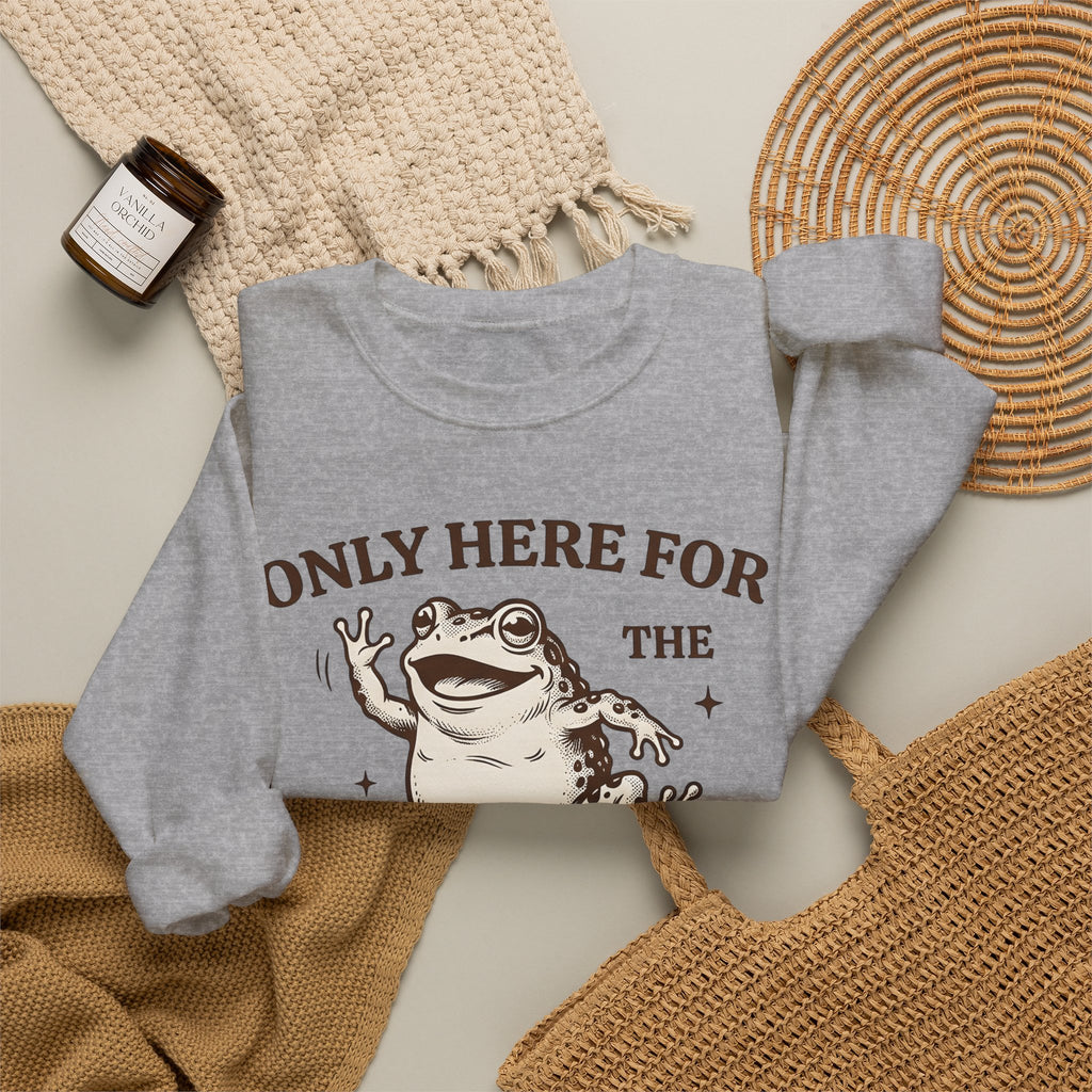 Jumping Frog Frog Nature Gift Old School Toad T Sh Sweatshirt
