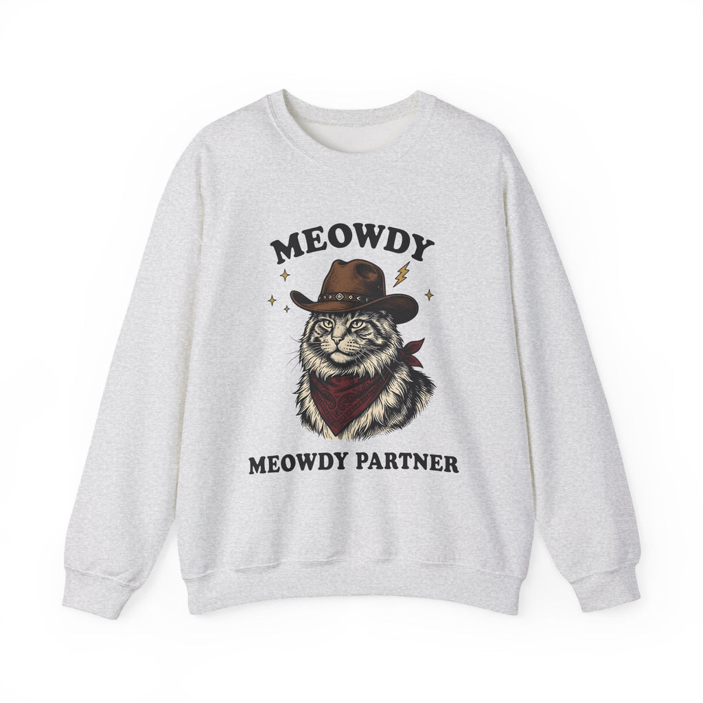 Cowboy Cat Sweatshirt Cat Western Gift Women Vintage Sweatshirt Kitty Cat Sweatshirt Cat Fan Rodeo Graphic Cowboy Hand Drawn Bandana Sweatshirt